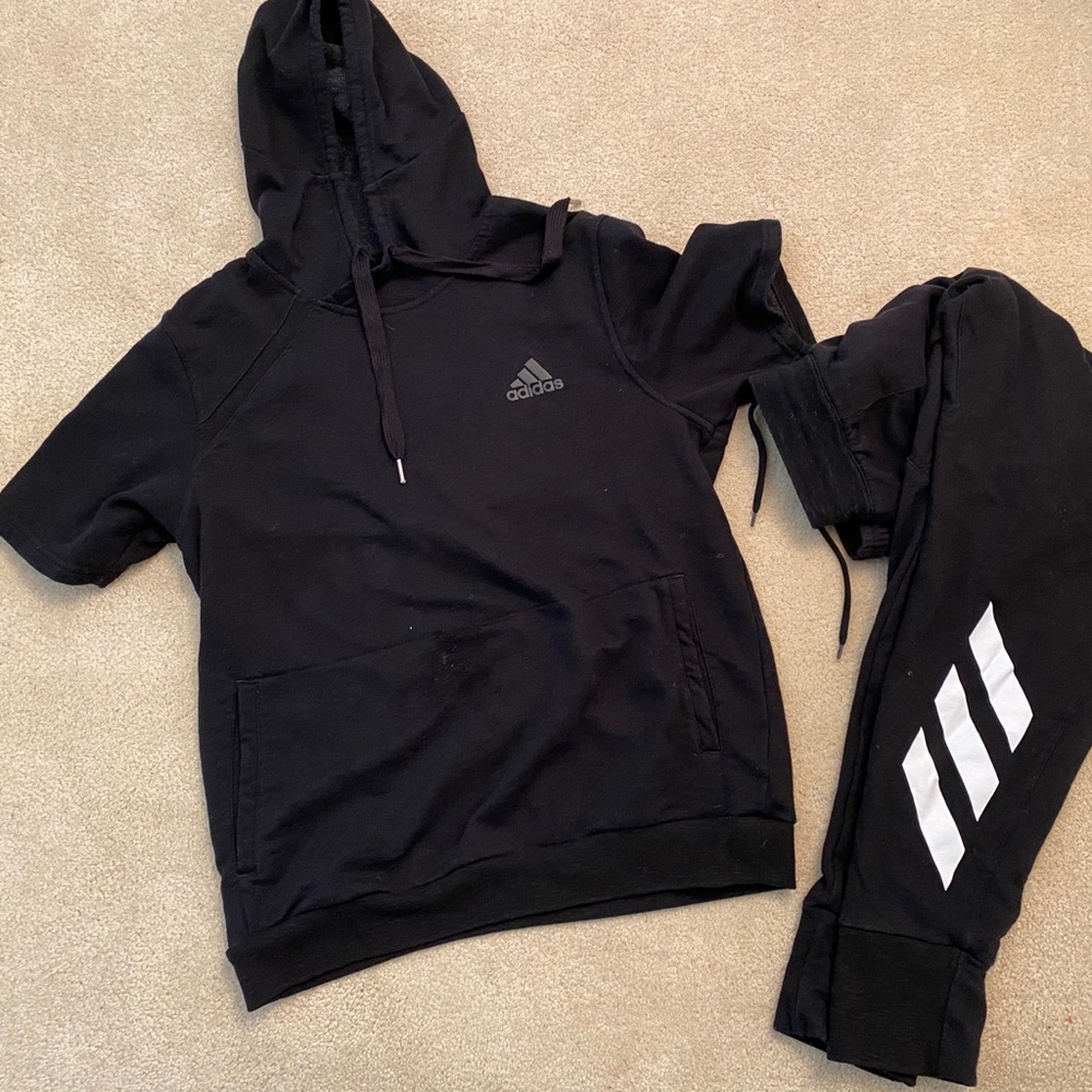 MENS ADIDAS JOGGERS/HOODIE